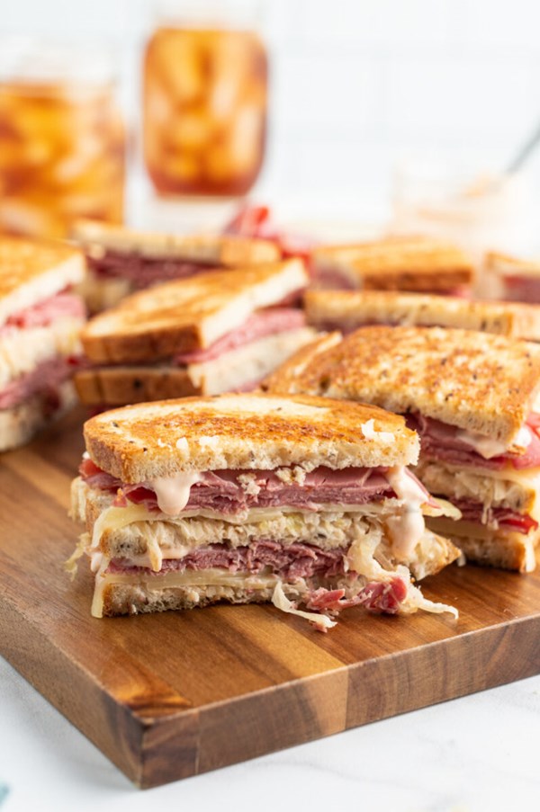 Grilled reuben sandwiches