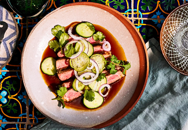 Grilled rib eye and ponzu aguachile