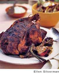 Grilled-roasted chicken