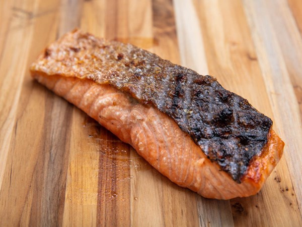 Grilled salmon fillets