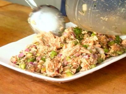 Grilled salmon salad