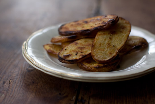 Grilled salt & vinegar potatoes