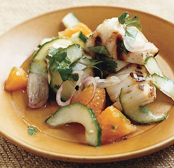 Grilled scallop "ceviche"