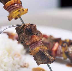 Grilled shish kebab