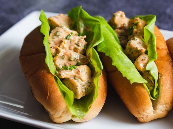 Grilled shrimp rolls