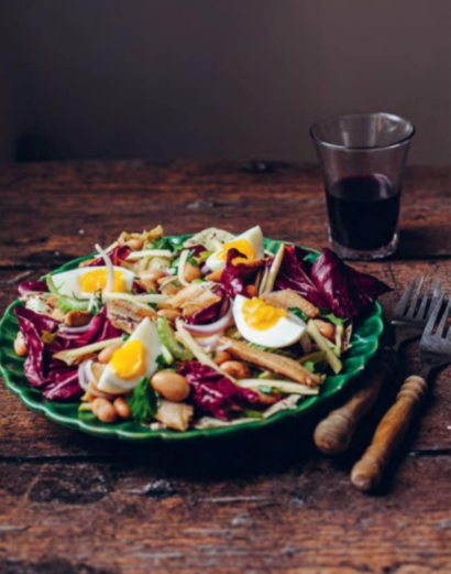 Grilled smoked herring salad (Insalata di aringa grigliata)