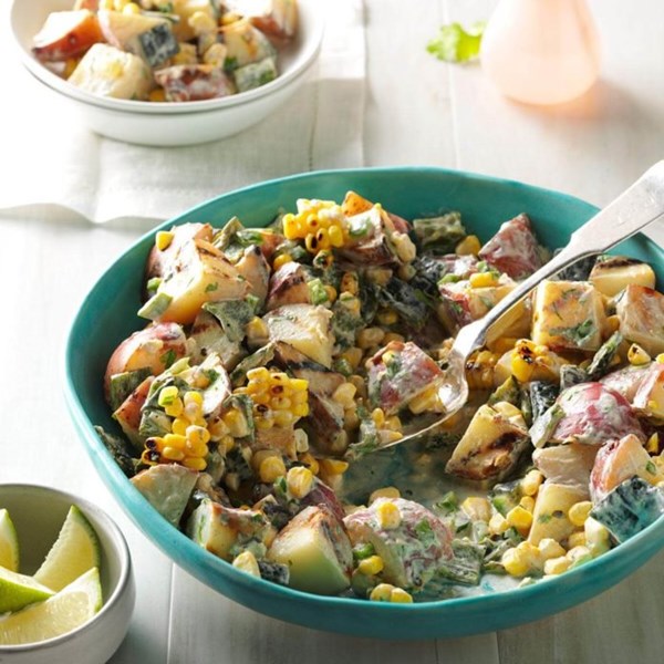 Grilled Southwestern potato salad