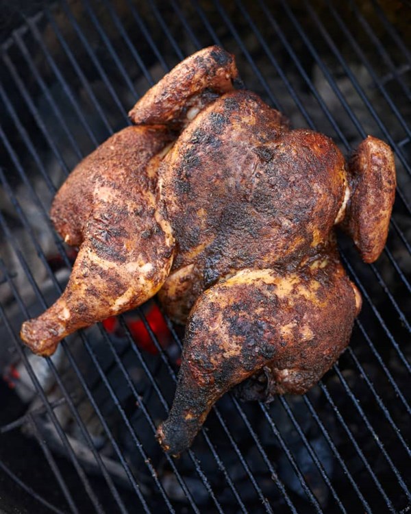 Grilled spatchcock chicken 