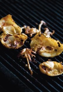 Grilled squid piri-piri