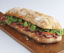 Grilled steak and watercress sandwiches