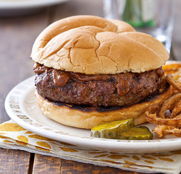 Grilled steak burgers