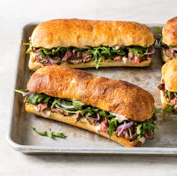 Grilled steak sandwiches