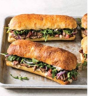 Grilled steak sandwiches