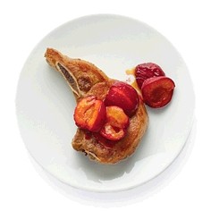 Grilled stone fruit with Asian spices
