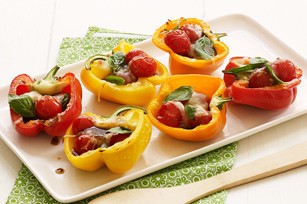 Grilled summer fresh peppers