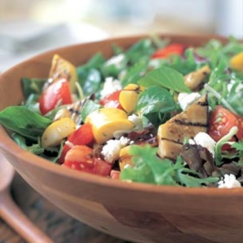 Grilled summer vegetable salad