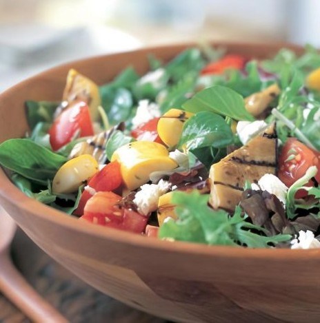 Grilled summer vegetable salad