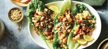 Grilled summer veggie wraps