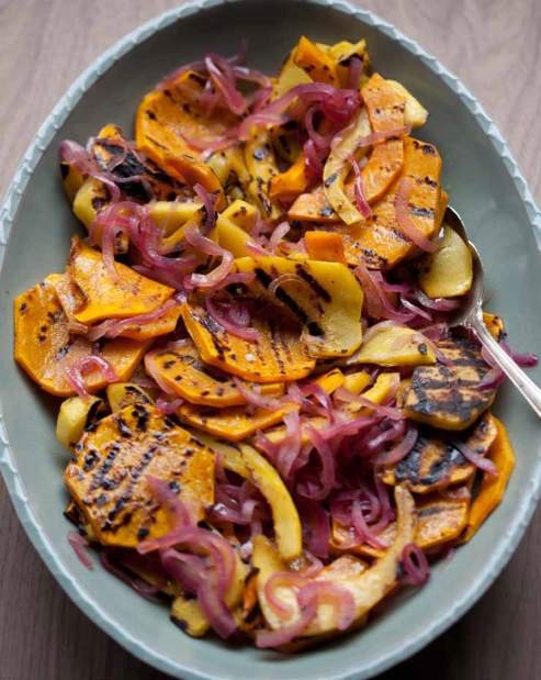 Grilled sweet and sour squash (Zucca in agrodolce)