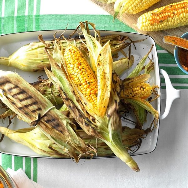 Grilled sweet corn