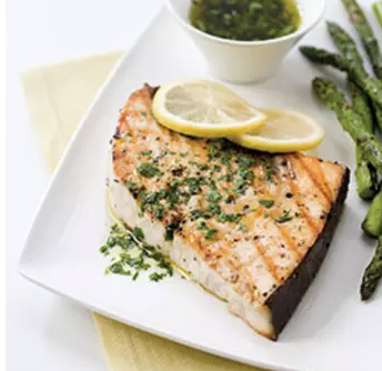 Grilled swordfish steaks