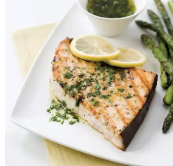 Grilled swordfish steaks