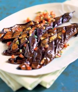Grilled tandoori eggplant