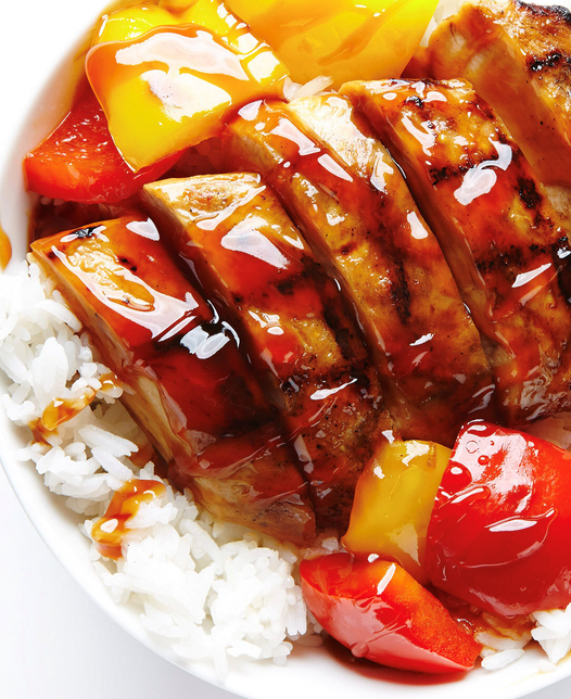 Grilled teriyaki chicken