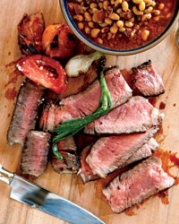 Grilled Texas rib eye