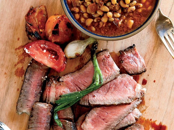 Grilled Texas rib eye
