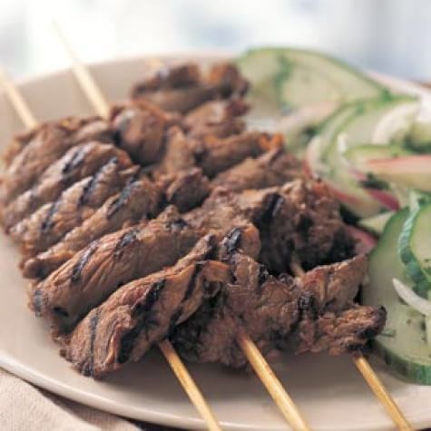 Grilled Thai beef skewers
