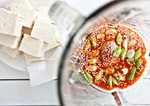 Grilled tofu