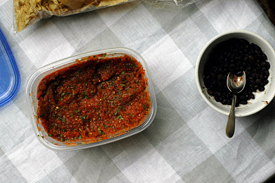 Grilled tomato salsa