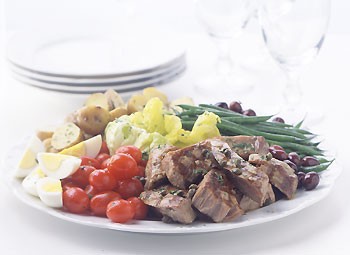 Grilled tuna salade Niçoise