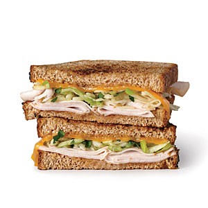 Grilled turkey, apple, and cheddar sandwiches