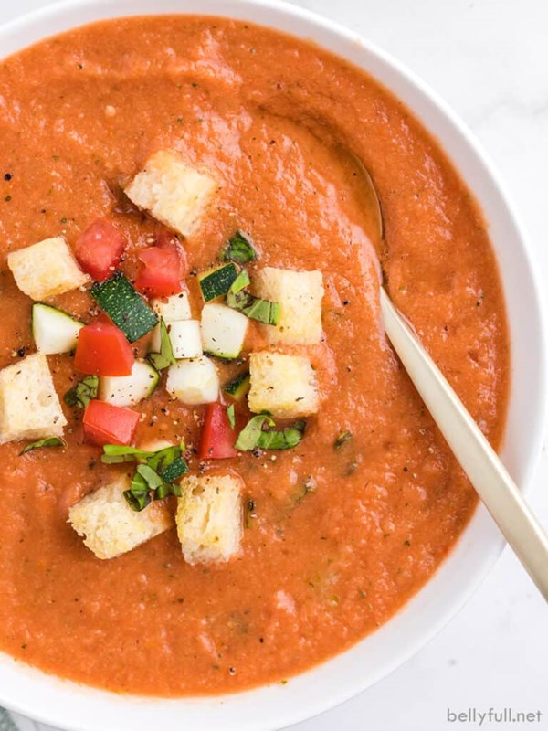 Grilled vegetable gazpacho
