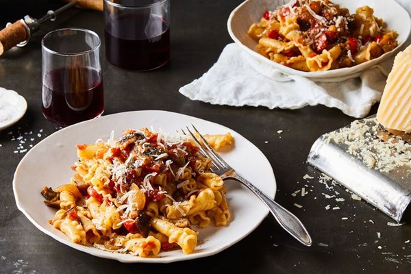 Grilled vegetable pasta sauce