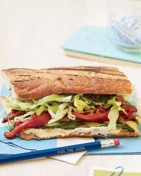 Grilled vegetable sandwiches