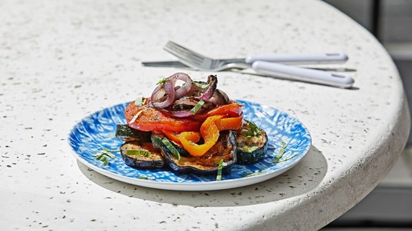 Grilled vegetable stacks