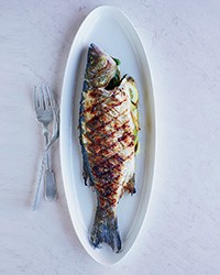 Grilled whole fish