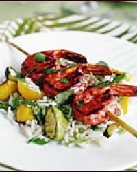 Grilled Yucatán shrimp