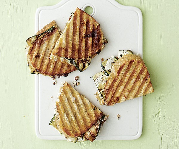 Grilled zucchini panini