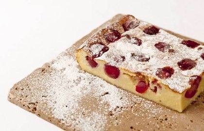 Griotte cherry clafoutis