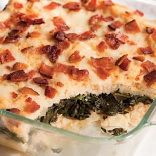 Grits & greens casserole