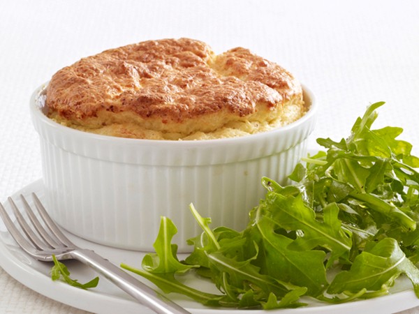 Grits-and-cheese soufflés
