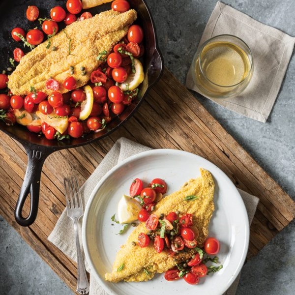 Grits-crusted catfish