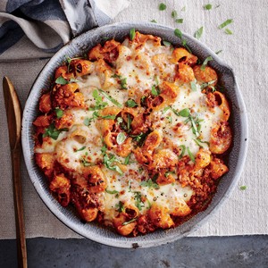 Ground beef and pasta casserole