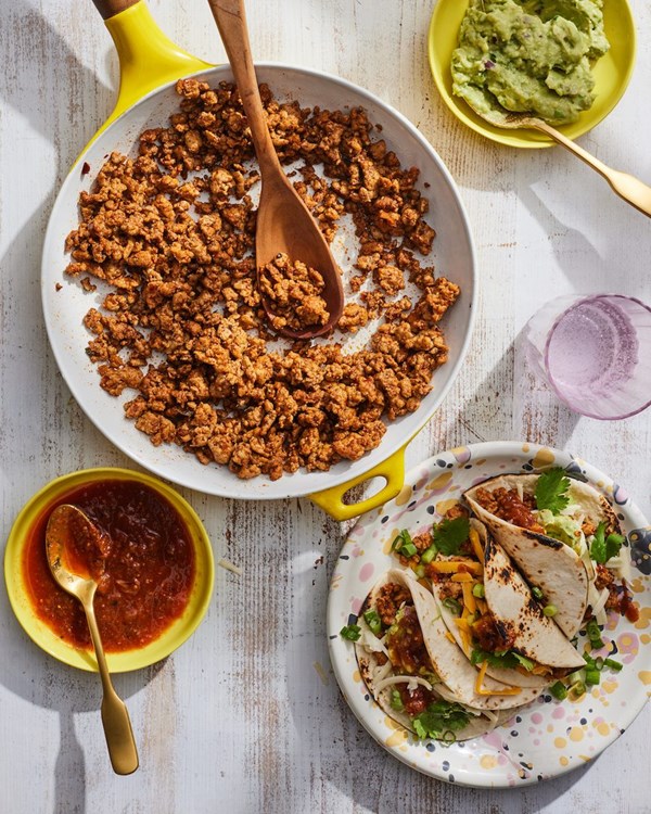 Ground chicken tacos