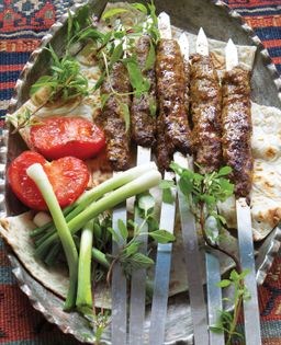 Ground lamb kababs (Kabab-e kubideh)