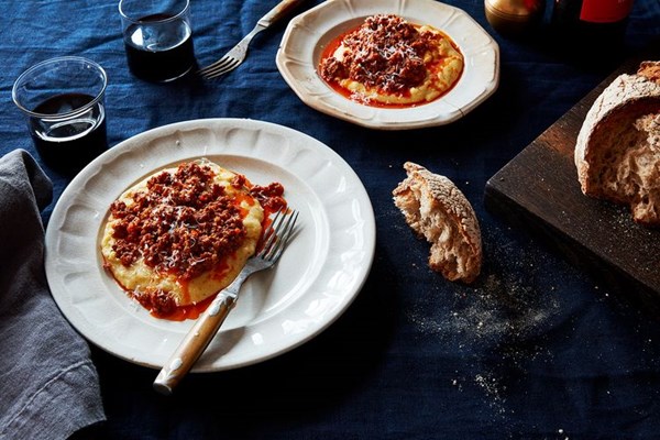 Ground meat ragu ("The butcher's ragu")